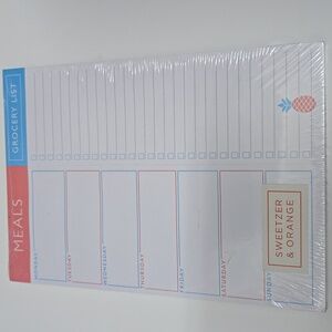 🦋 Meal Planner Notepad - Magnetic Backs